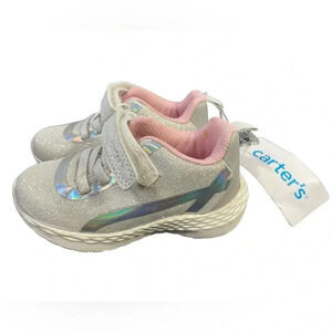Carter’s Matik White Velcro Shoes  Size 6